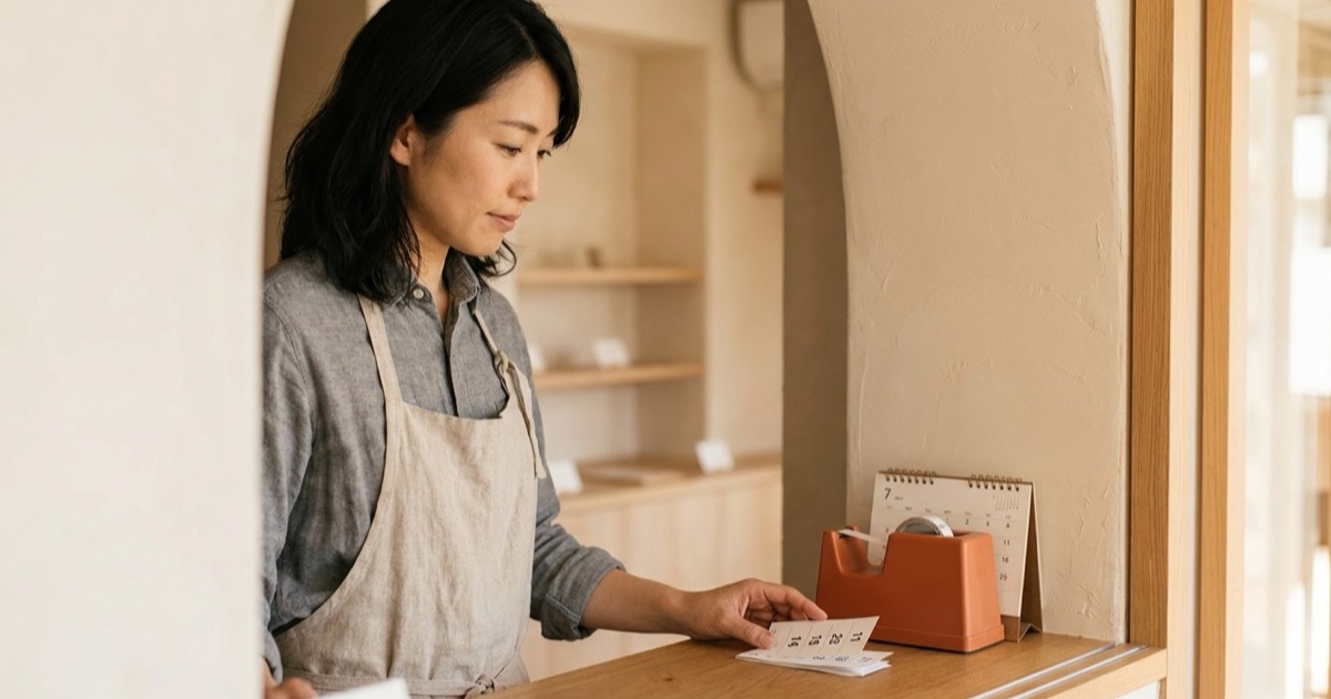 当日枠とネット予約を両立させる受付のイメージ