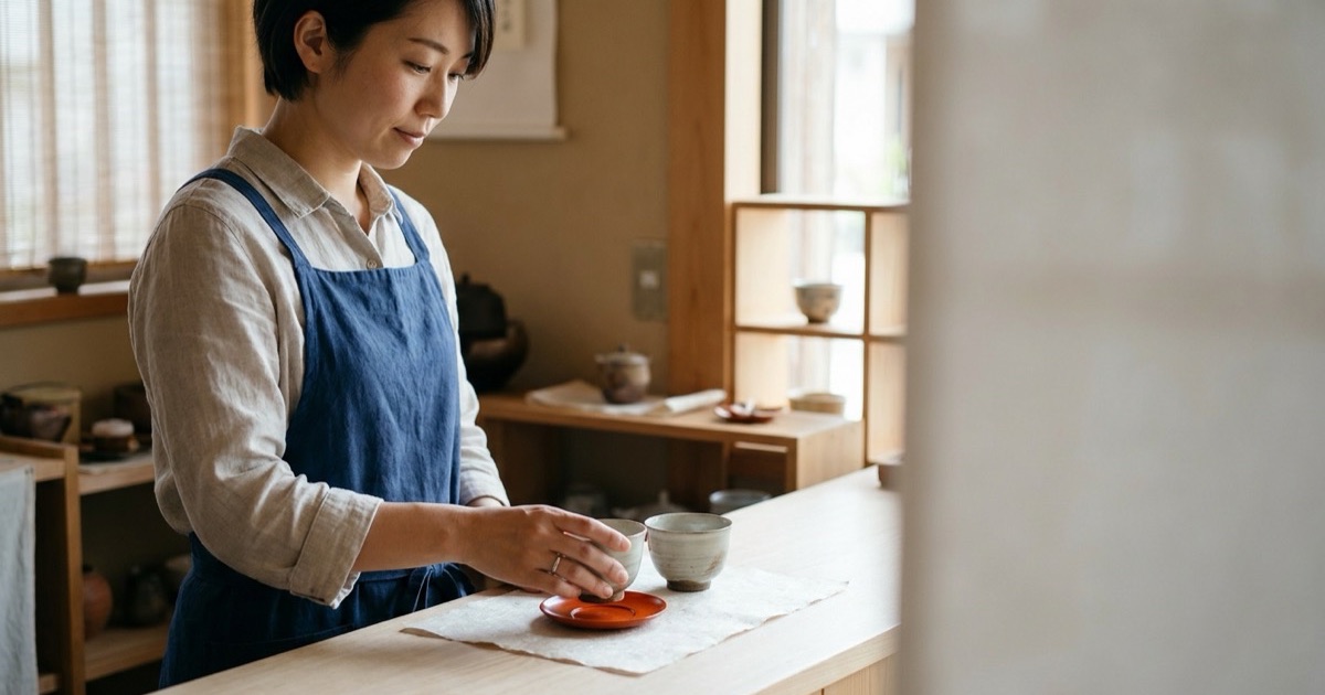 休眠客の再来をイメージした落ち着いた静物のイメージ