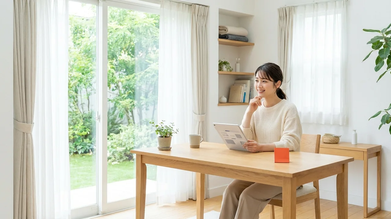 明るい部屋で予約申込を承認する若い担当者