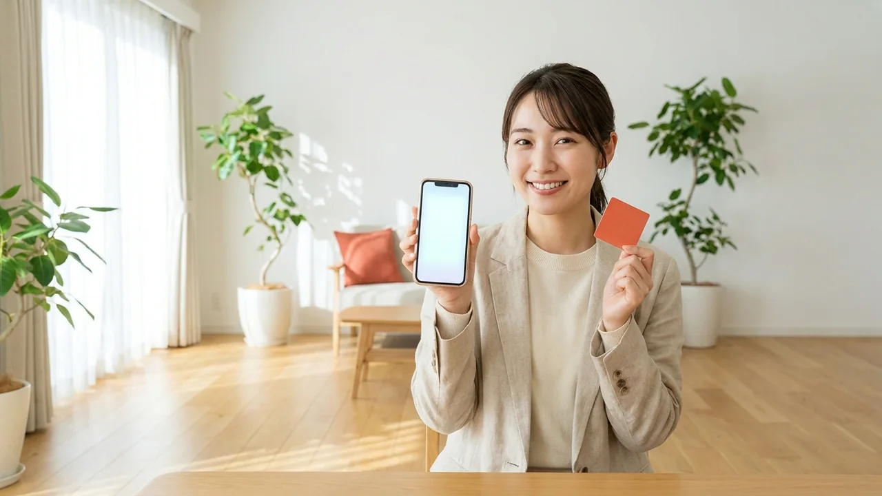 スマホの回数券・デジタルパスを見せる若い利用者